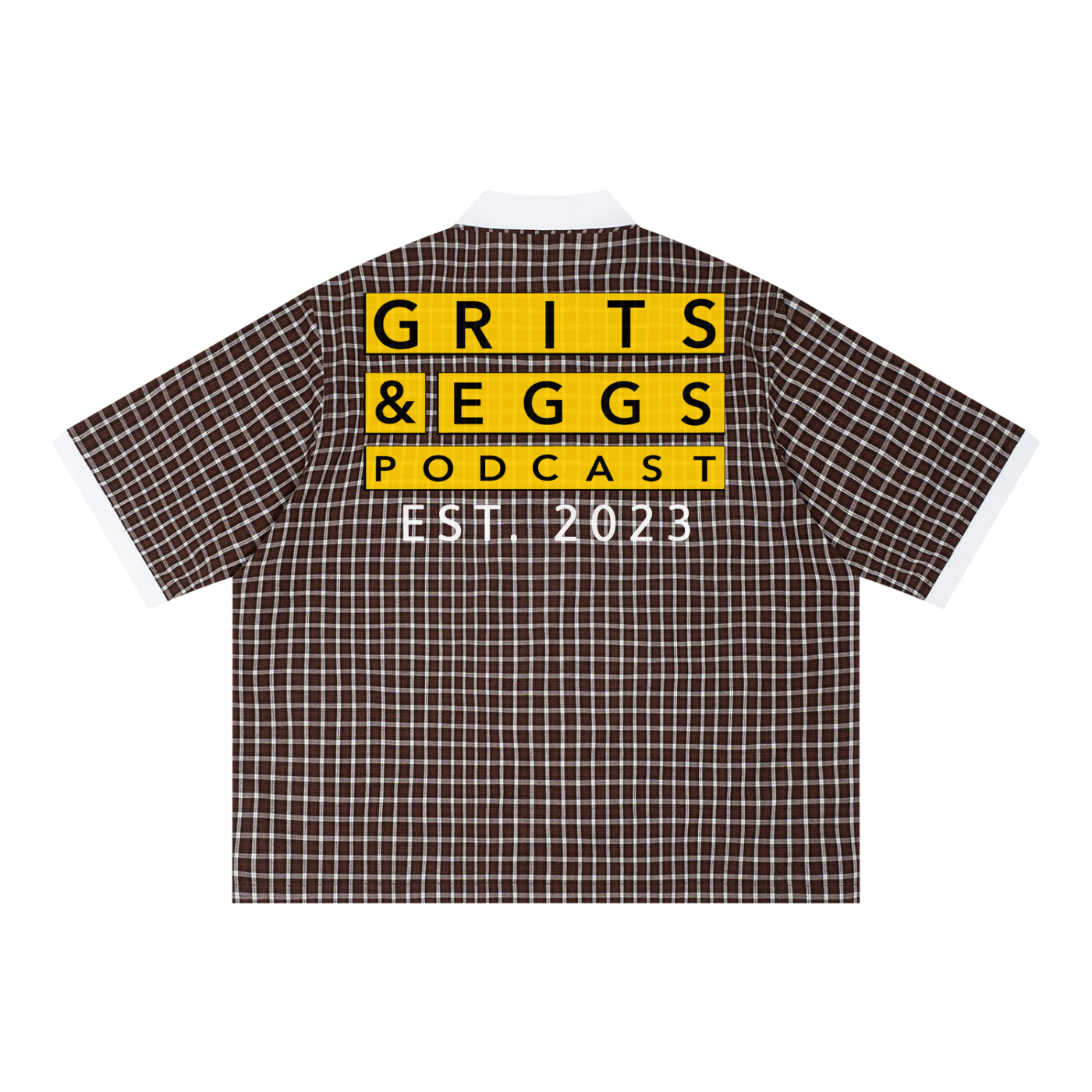 Signature Logo Boxy Plaid Polo