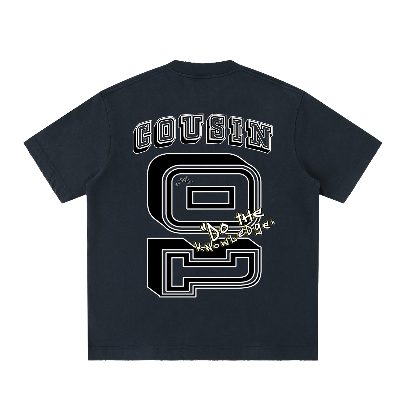 G&E U - Vintage Washed Frayed Tee