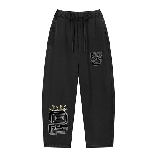 G&E U - Unisex Snow Faded Loose Sweatpants