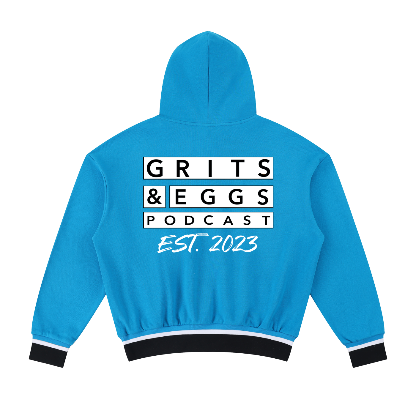 Oversized Color Block Hoodie