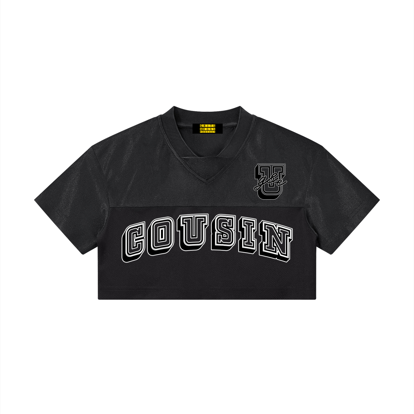 Cousin - Fem Cropped Football Jersey