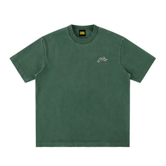 Signature Logo - Vintage Washed Frayed Tee