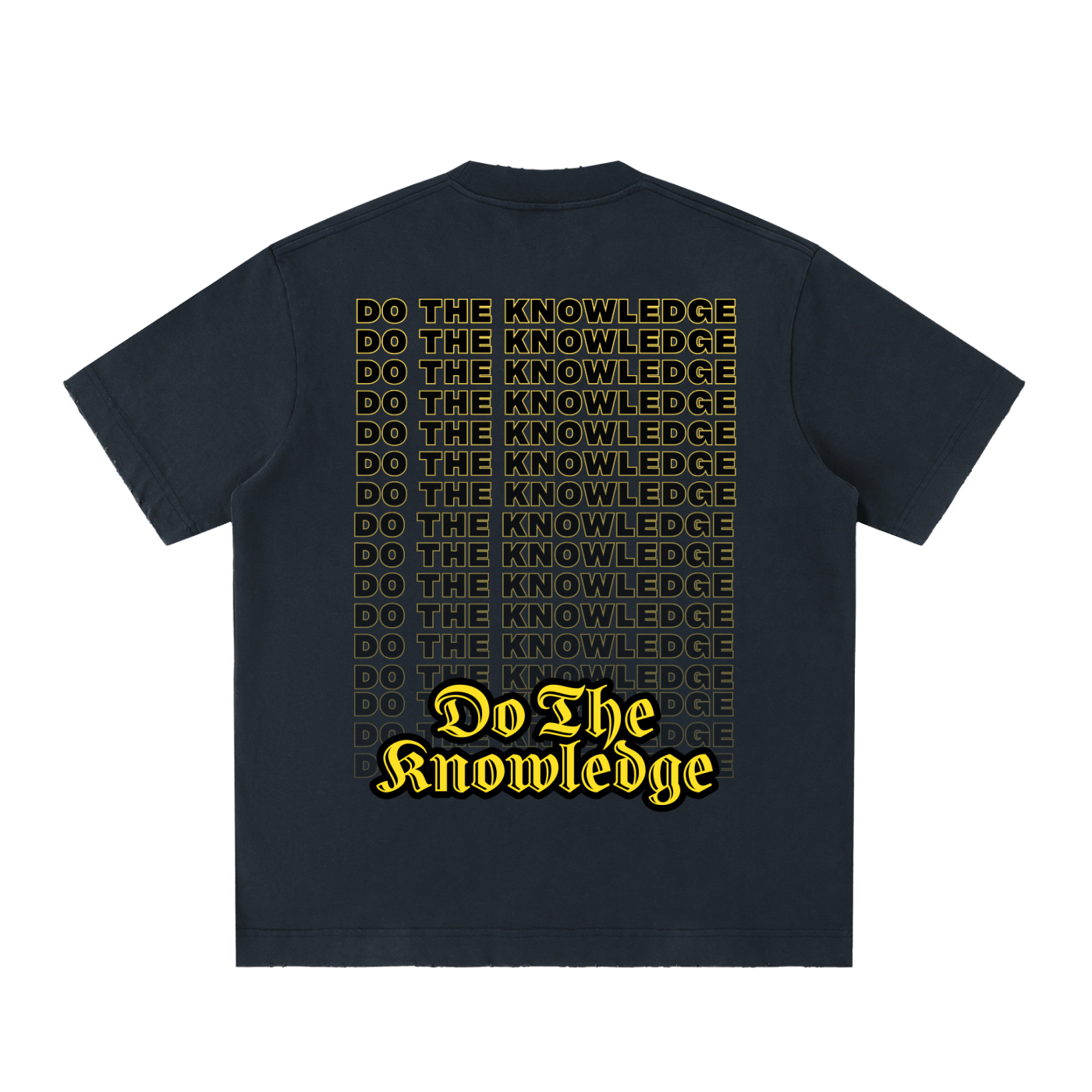 Do The Knowledge - Vintage Washed Frayed Tee