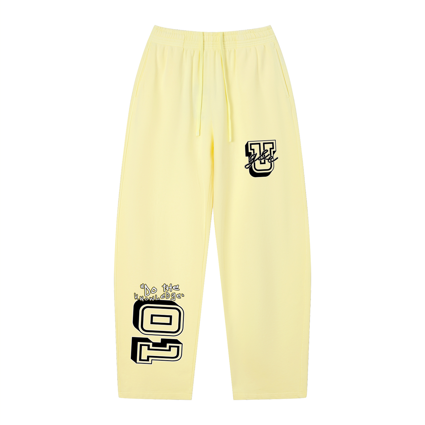 G&E U - Unisex Snow Faded Loose Sweatpants