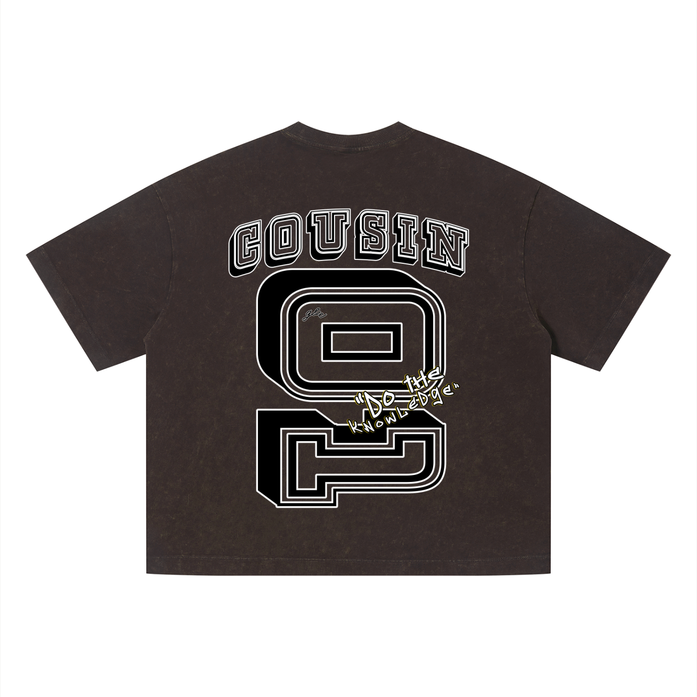 G&E U  - Snow Faded Boxy Tee