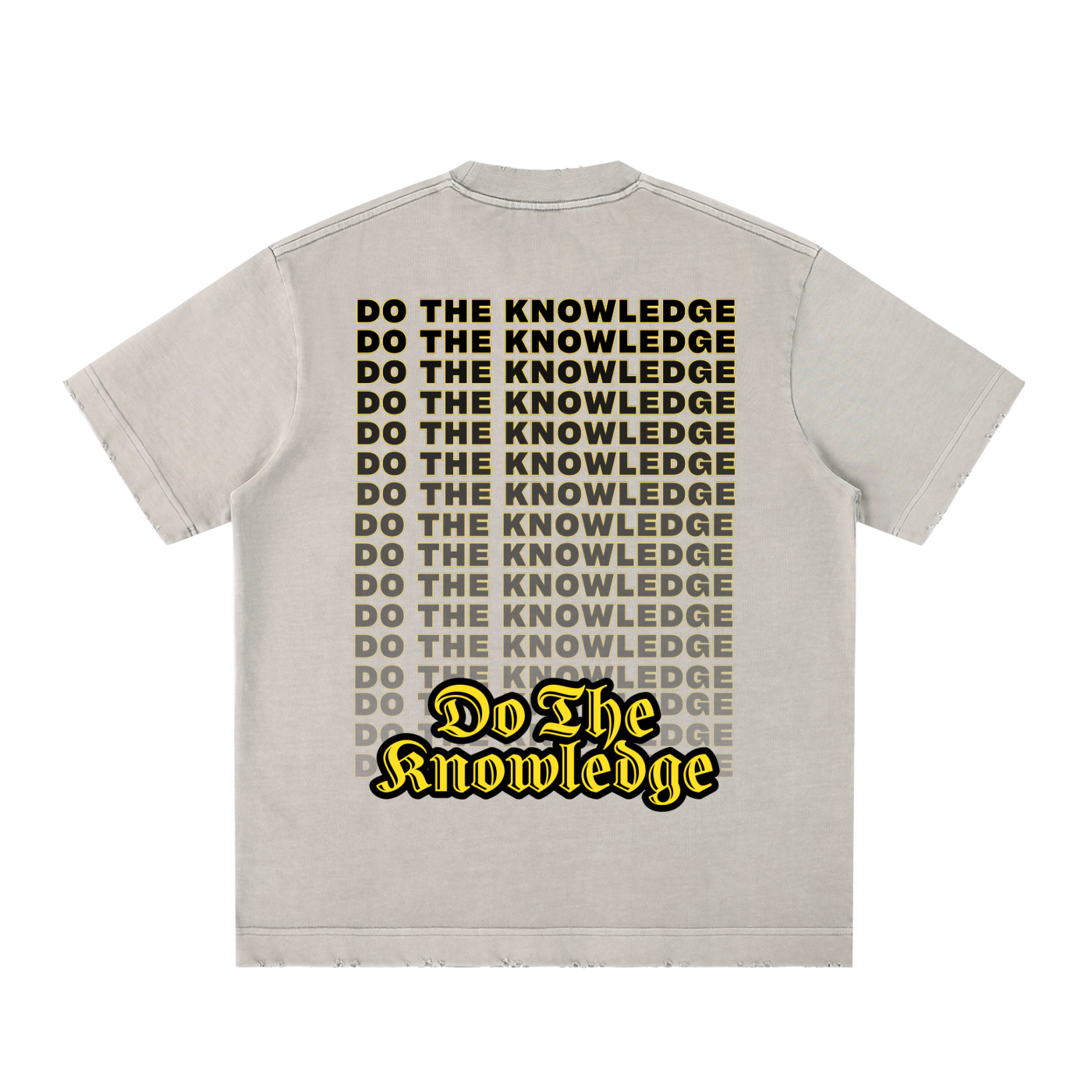 Do The Knowledge - Vintage Washed Frayed Tee