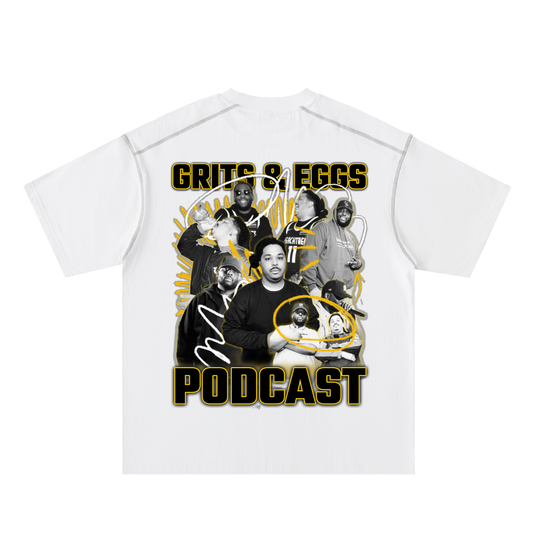 Roadie - Oversized Contrast-Stitched Cotton Tee