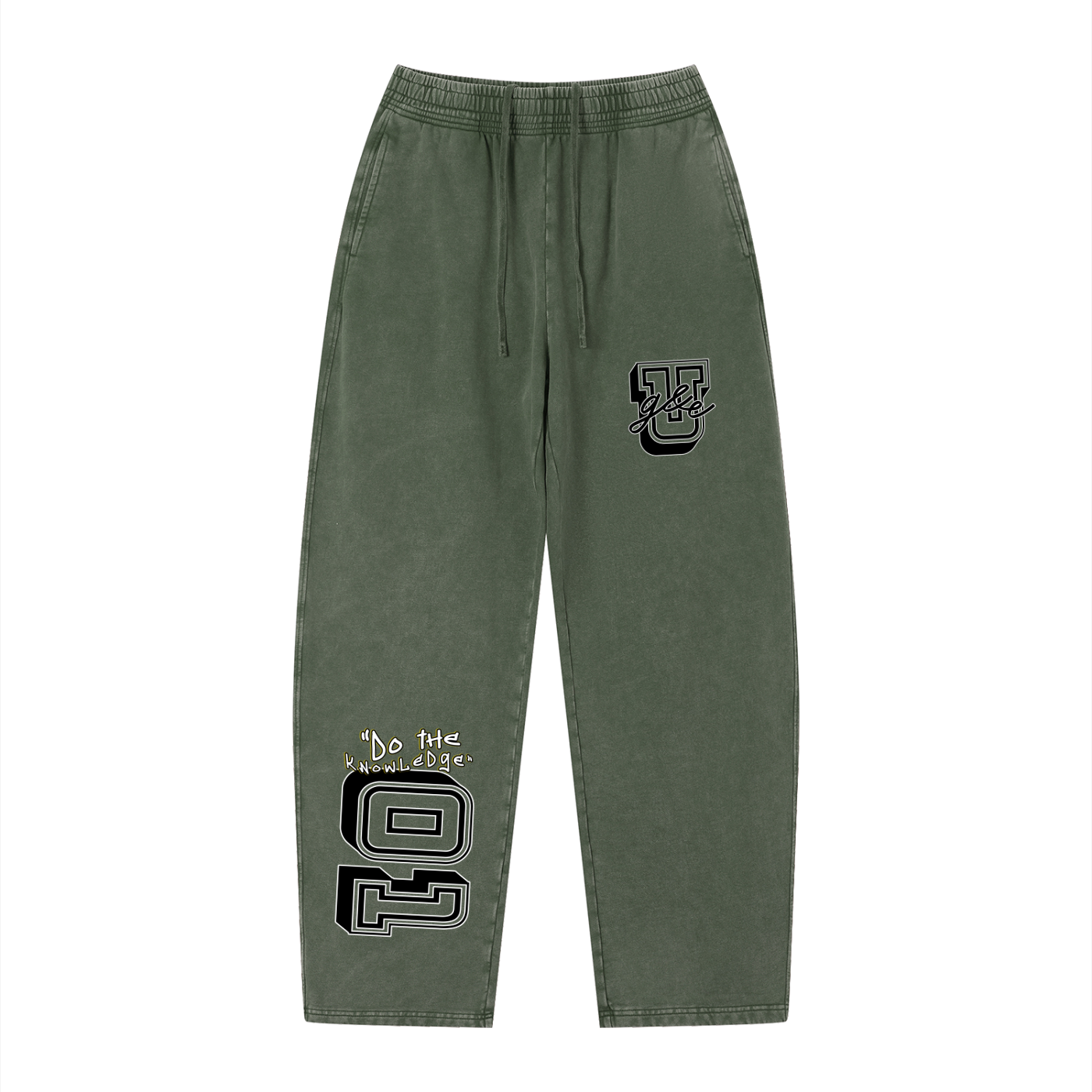 G&E U - Unisex Snow Faded Loose Sweatpants