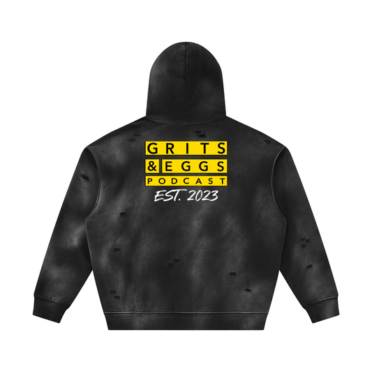 Signature Sunfaded Frayed Fleece Hoodie & Sweats (Unisex)