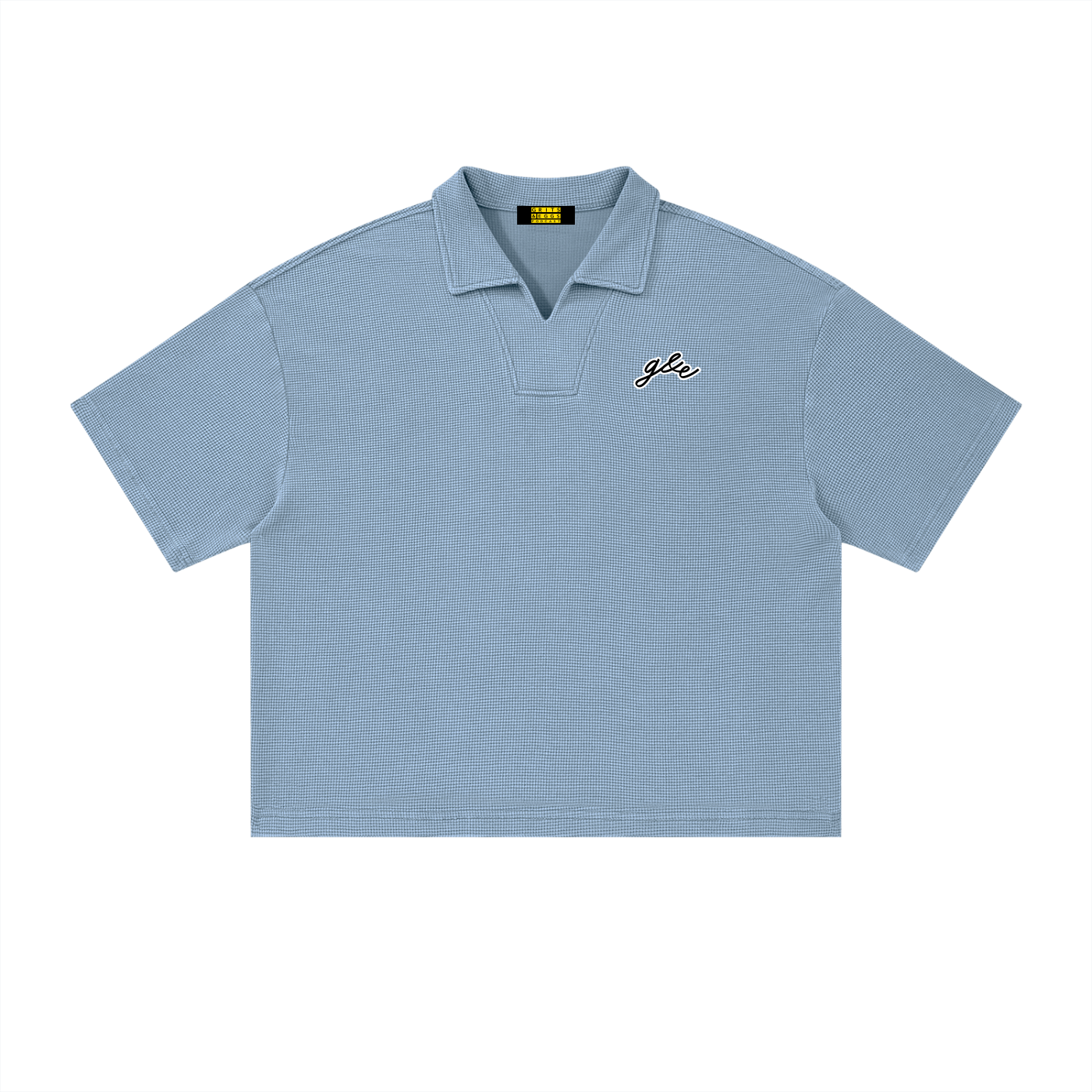 Signature Logo - Waffle Knit Boxy Polo