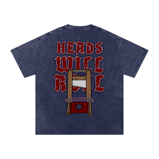 Guillotine & Eggs - Snow Washed Oversized Tee