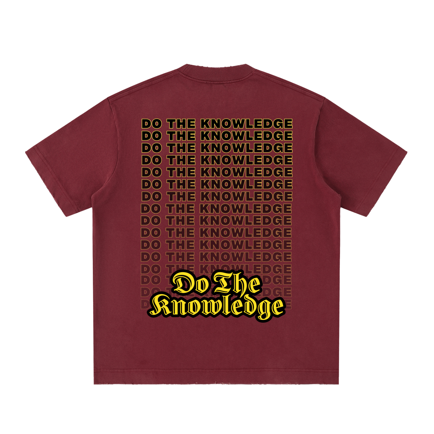 Do The Knowledge - Vintage Washed Frayed Tee