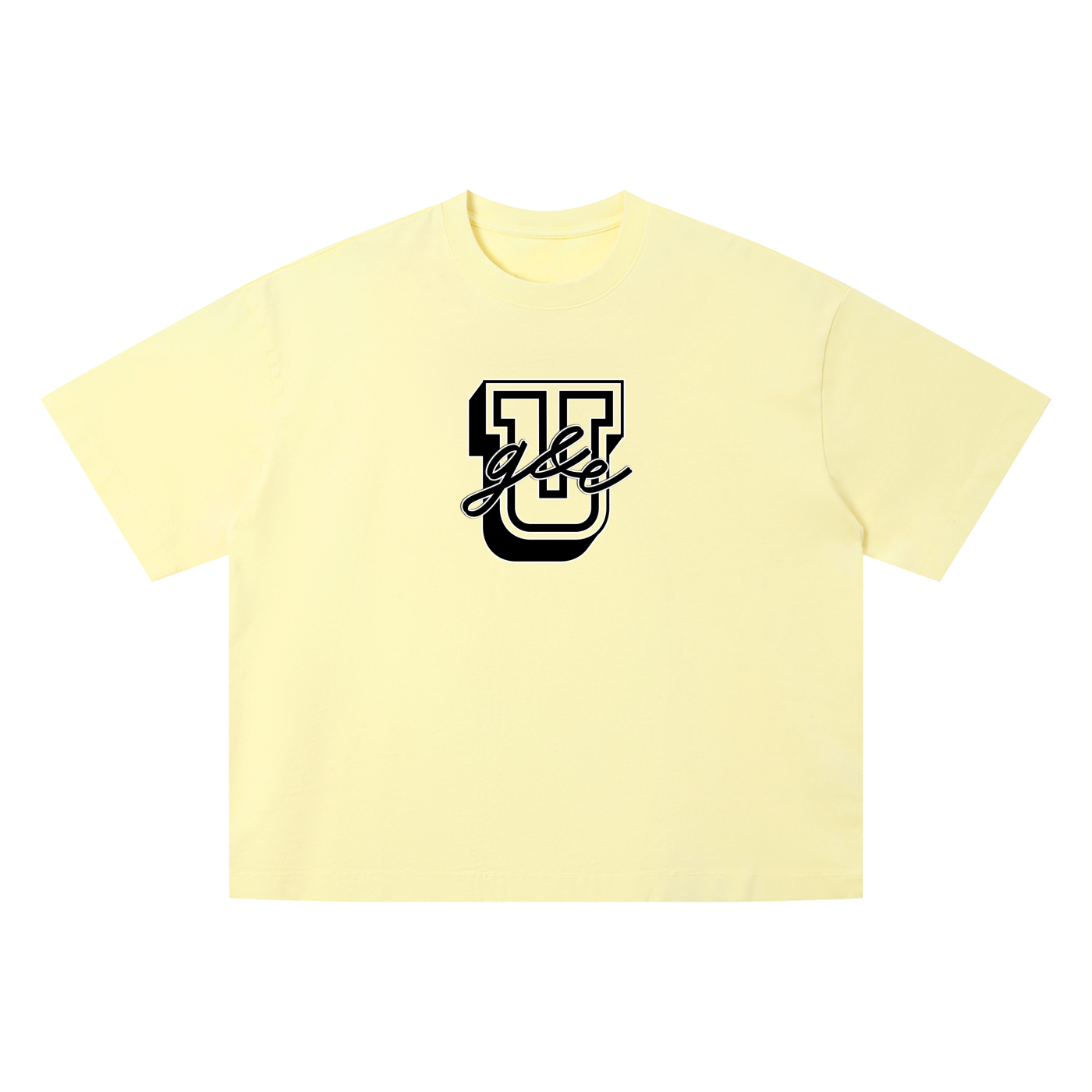 G&E U  - Snow Faded Boxy Tee
