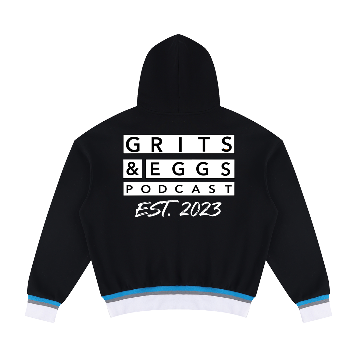 Oversized Color Block Hoodie