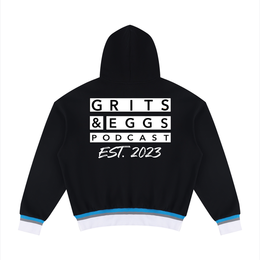 Oversized Color Block Hoodie