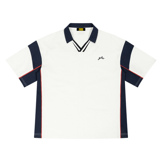 Retro Boxy Color Block Polo
