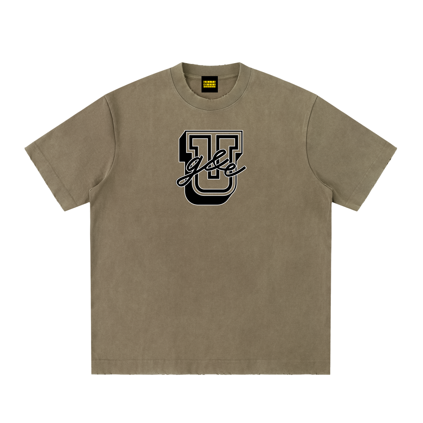 G&E U - Vintage Washed Frayed Tee
