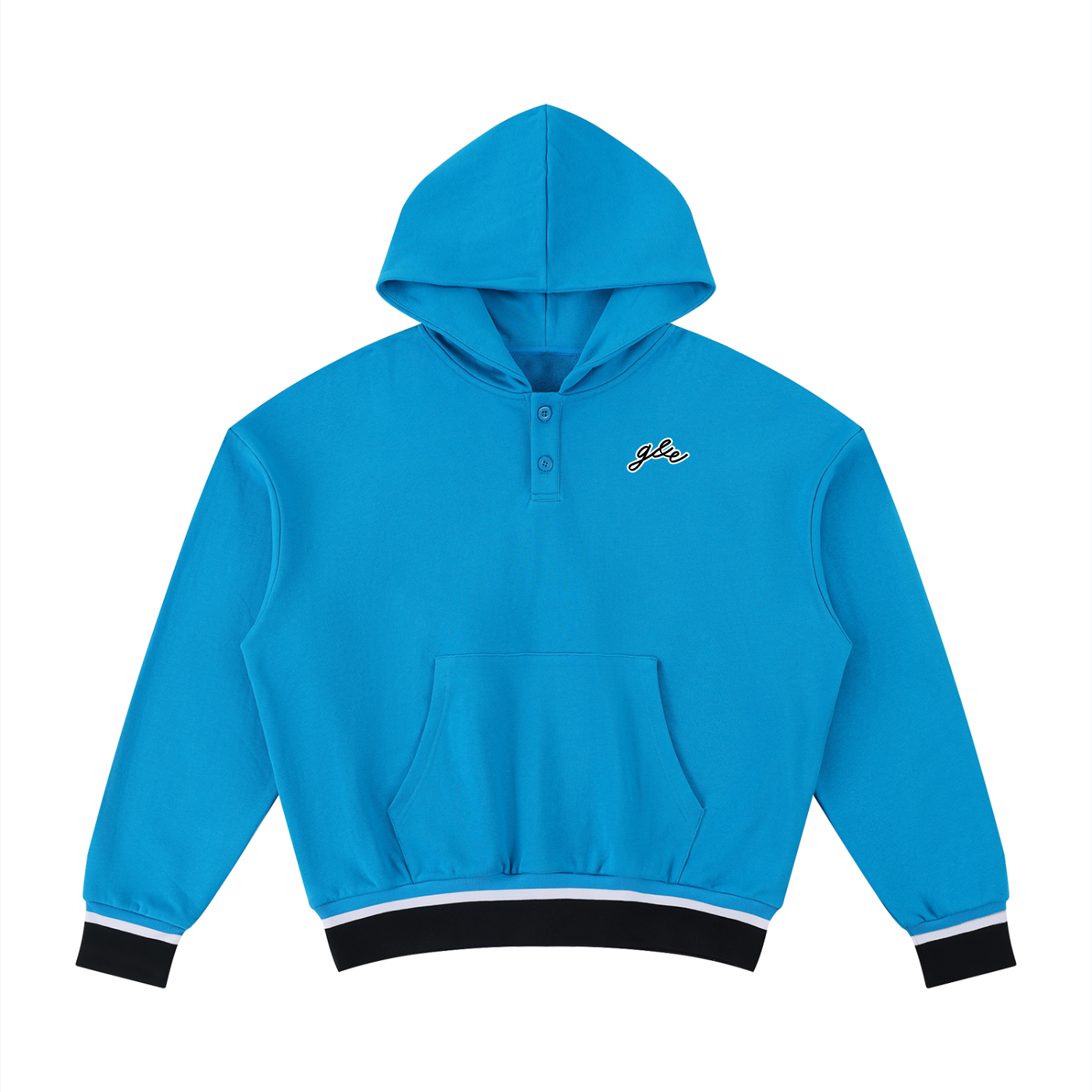 Oversized Color Block Hoodie