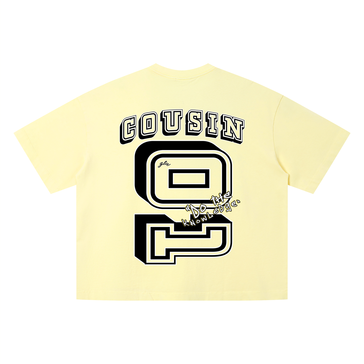 G&E U  - Snow Faded Boxy Tee