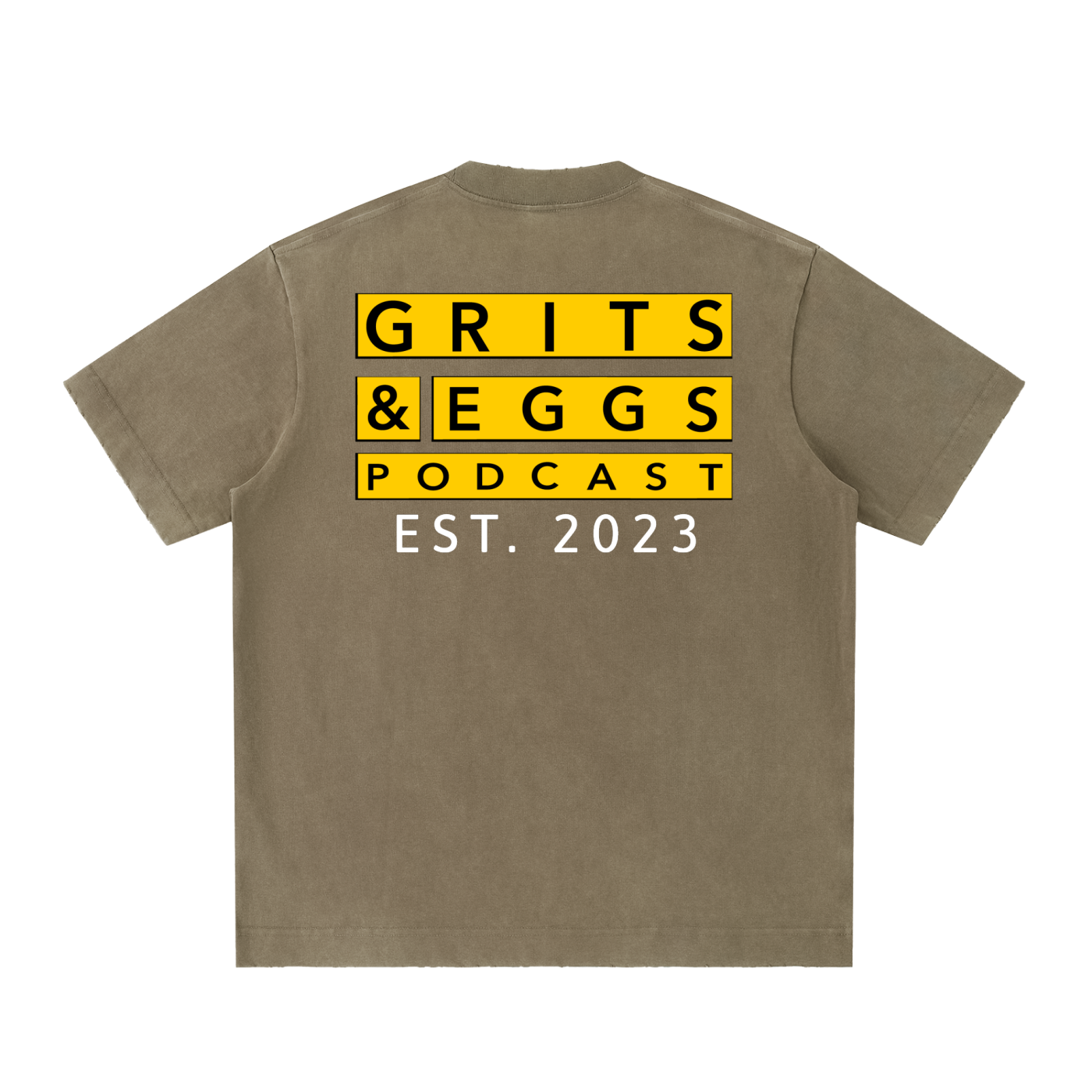 Signature Logo - Vintage Washed Frayed Tee