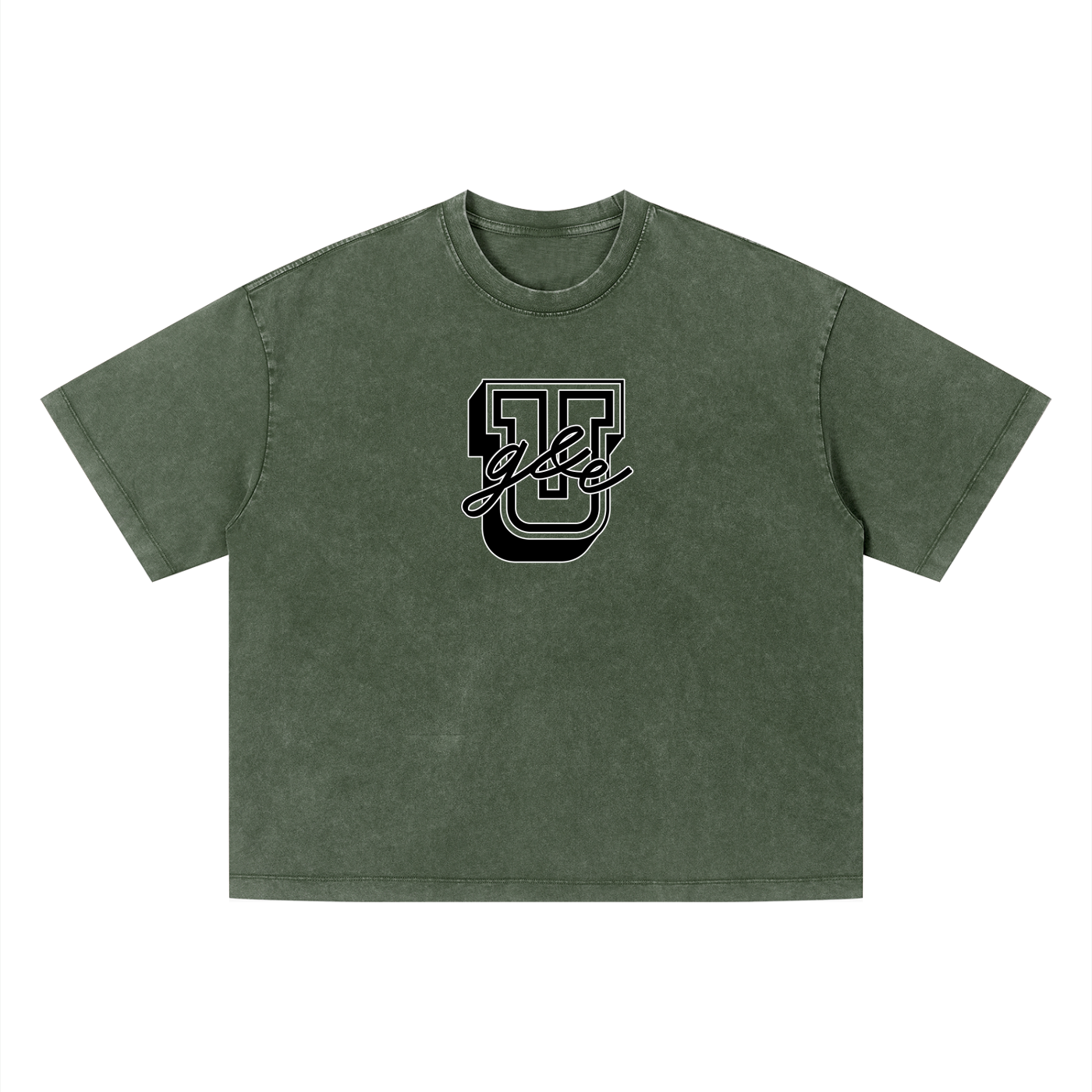 G&E U  - Snow Faded Boxy Tee