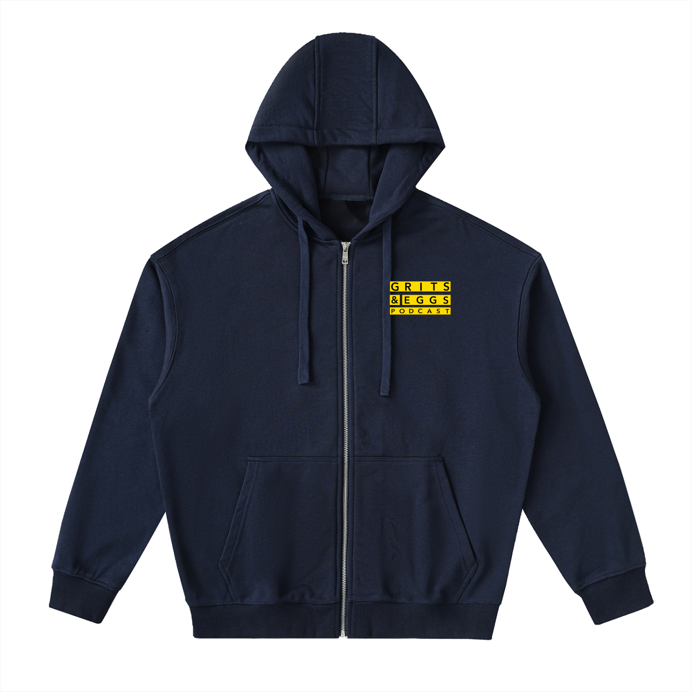 G&E Worldwide - Drop-Shoulder Zip Up Hoodie