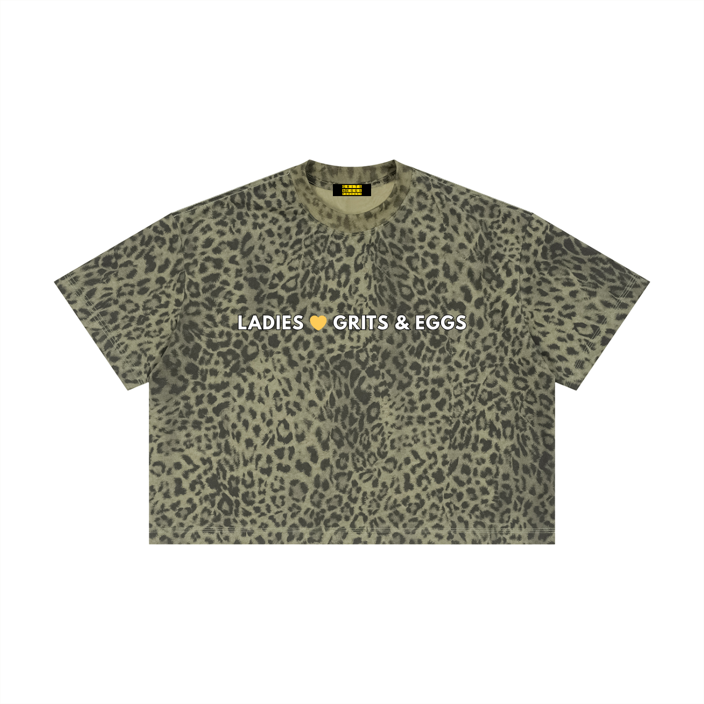 LLG&E Leopard Cropped Tee