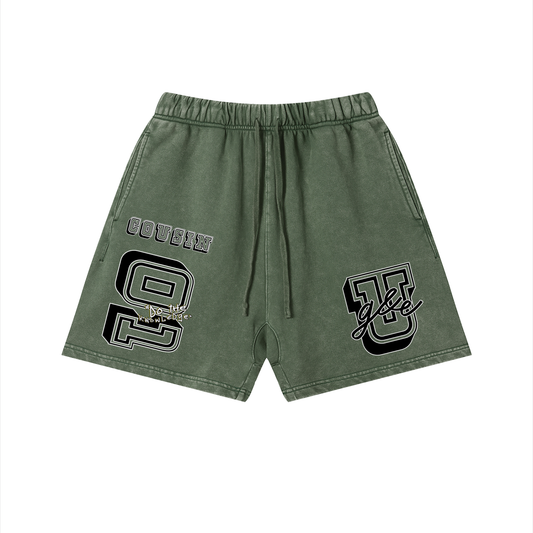 G&E U -Snow Faded Cotton Shorts