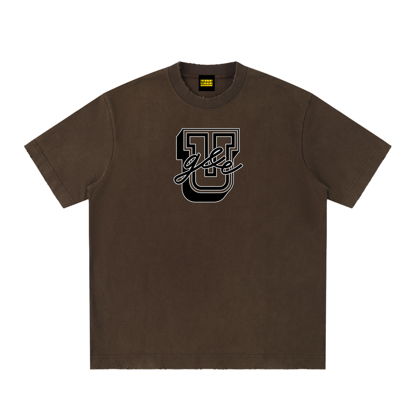 G&E U - Vintage Washed Frayed Tee