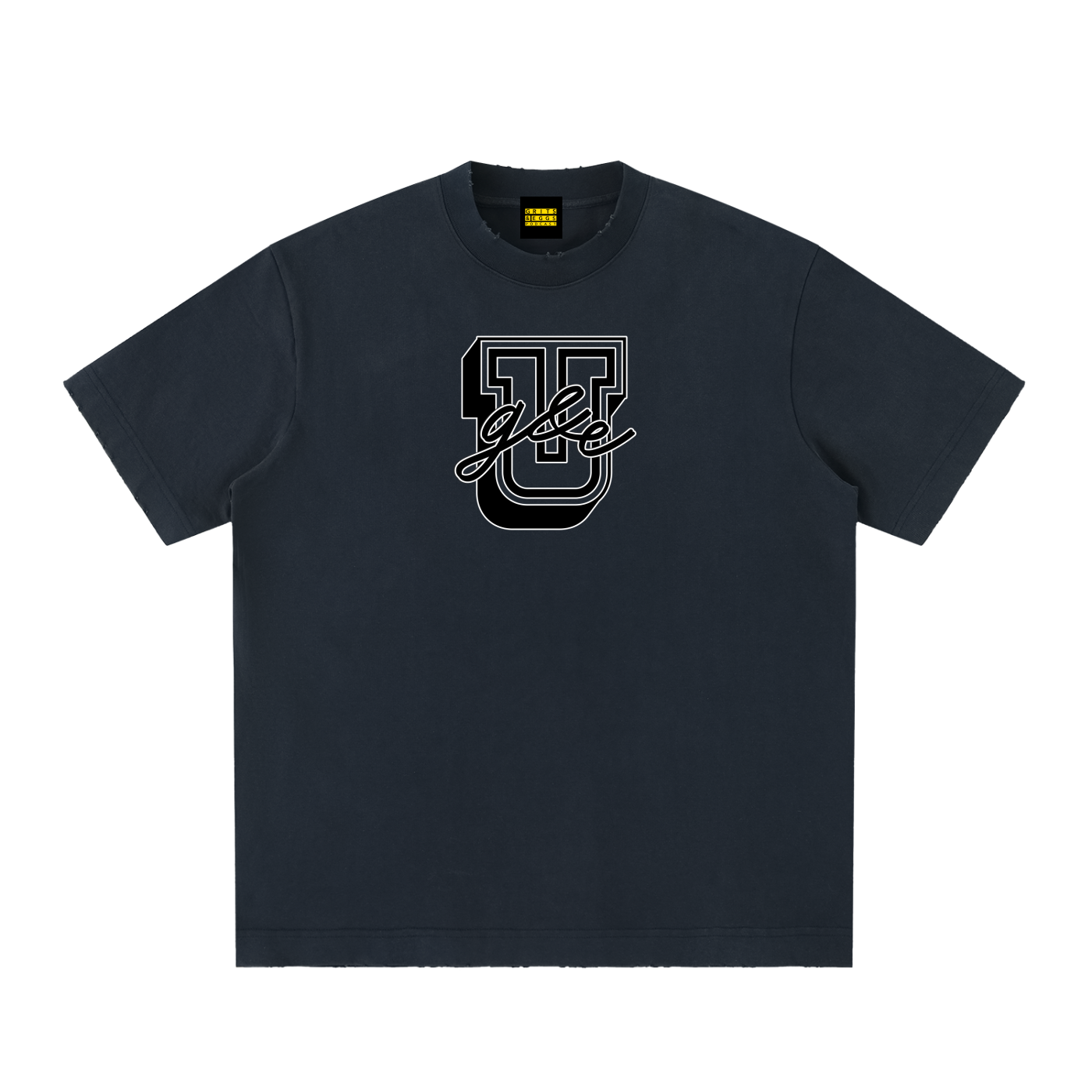 G&E U - Vintage Washed Frayed Tee