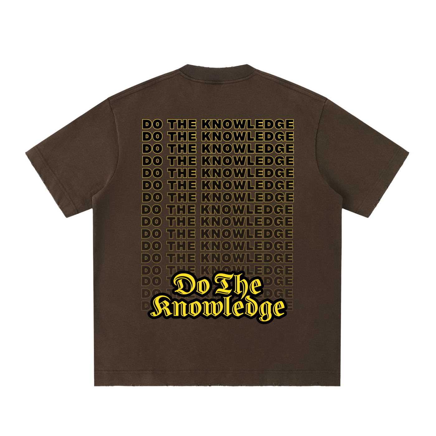 Do The Knowledge - Vintage Washed Frayed Tee