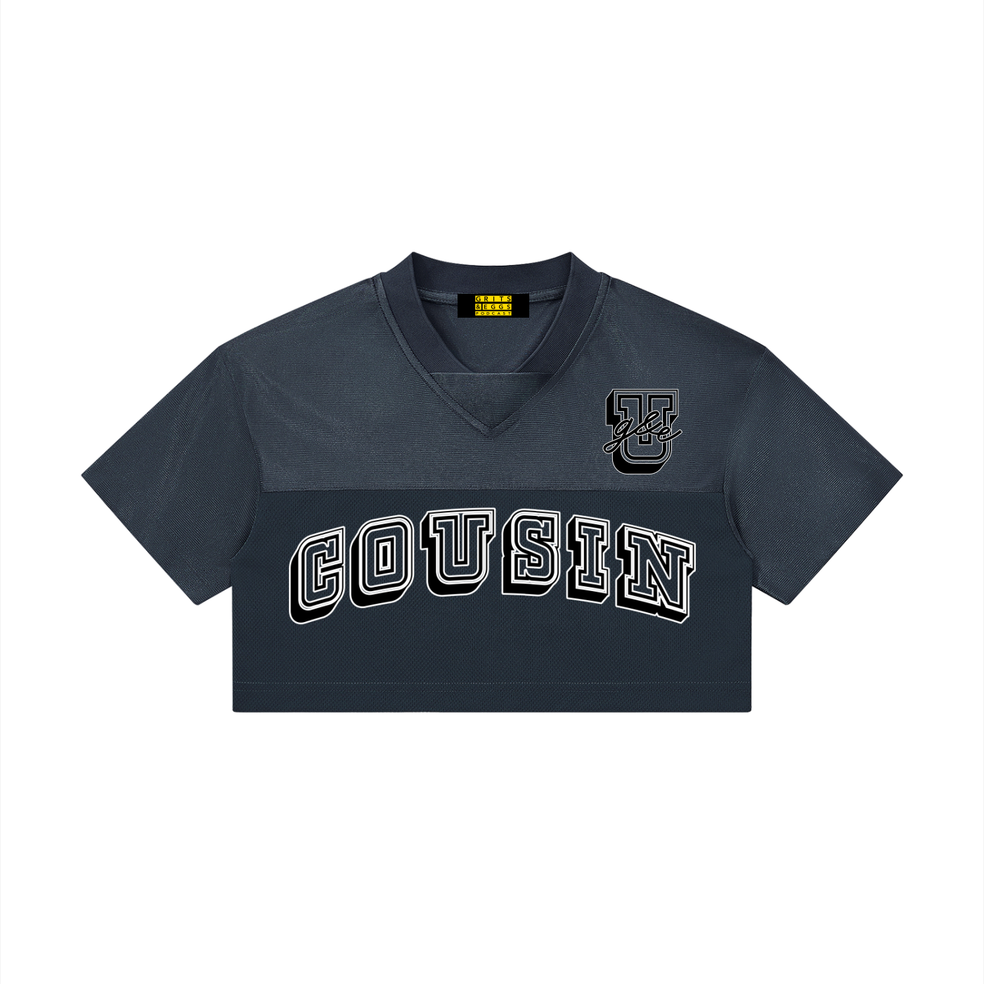 Cousin - Fem Cropped Football Jersey