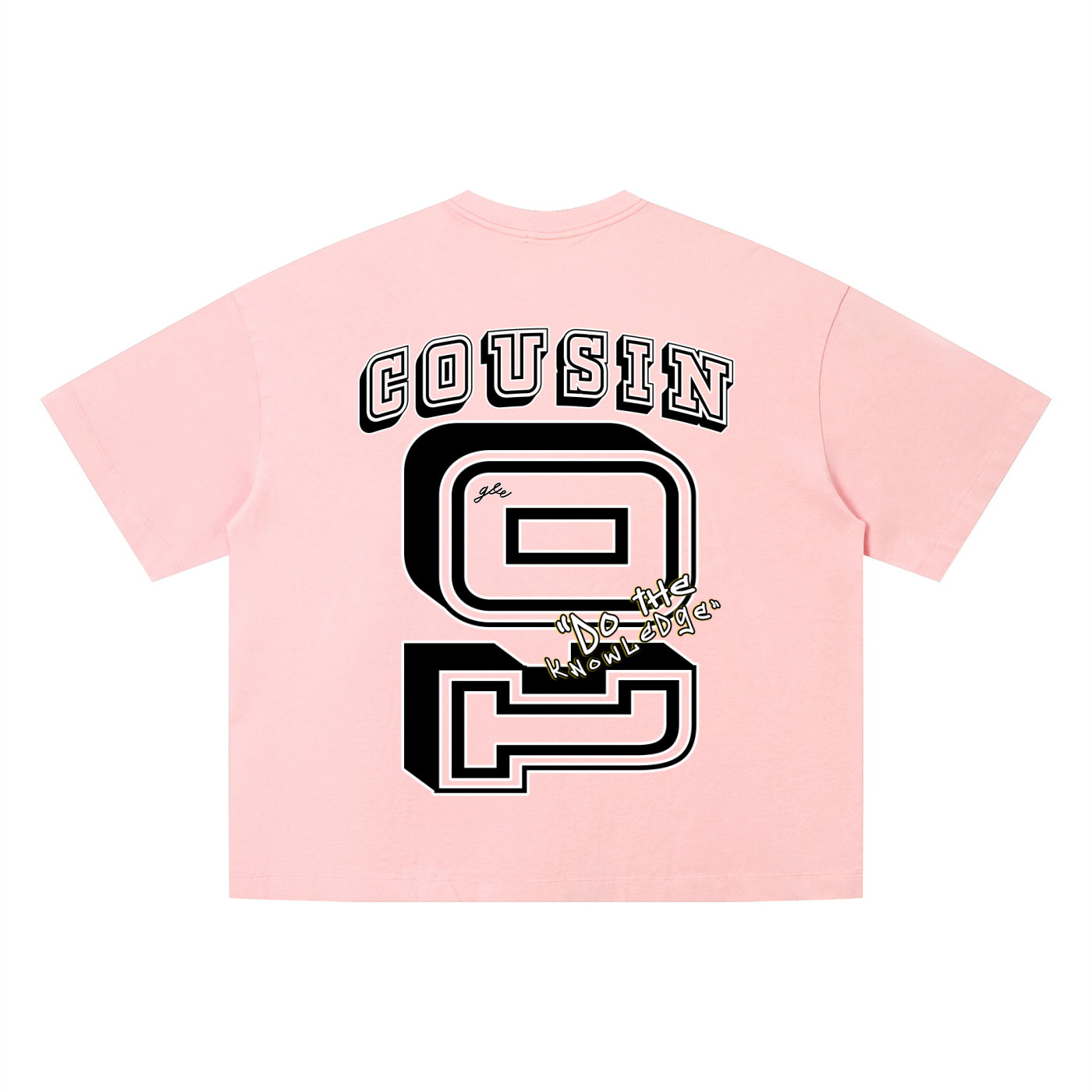 G&E U  - Snow Faded Boxy Tee
