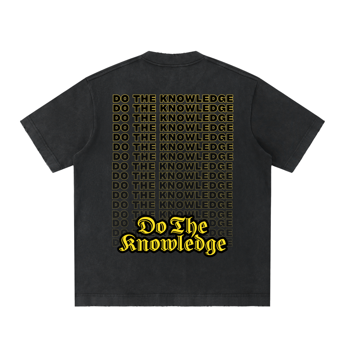Do The Knowledge - Vintage Washed Frayed Tee
