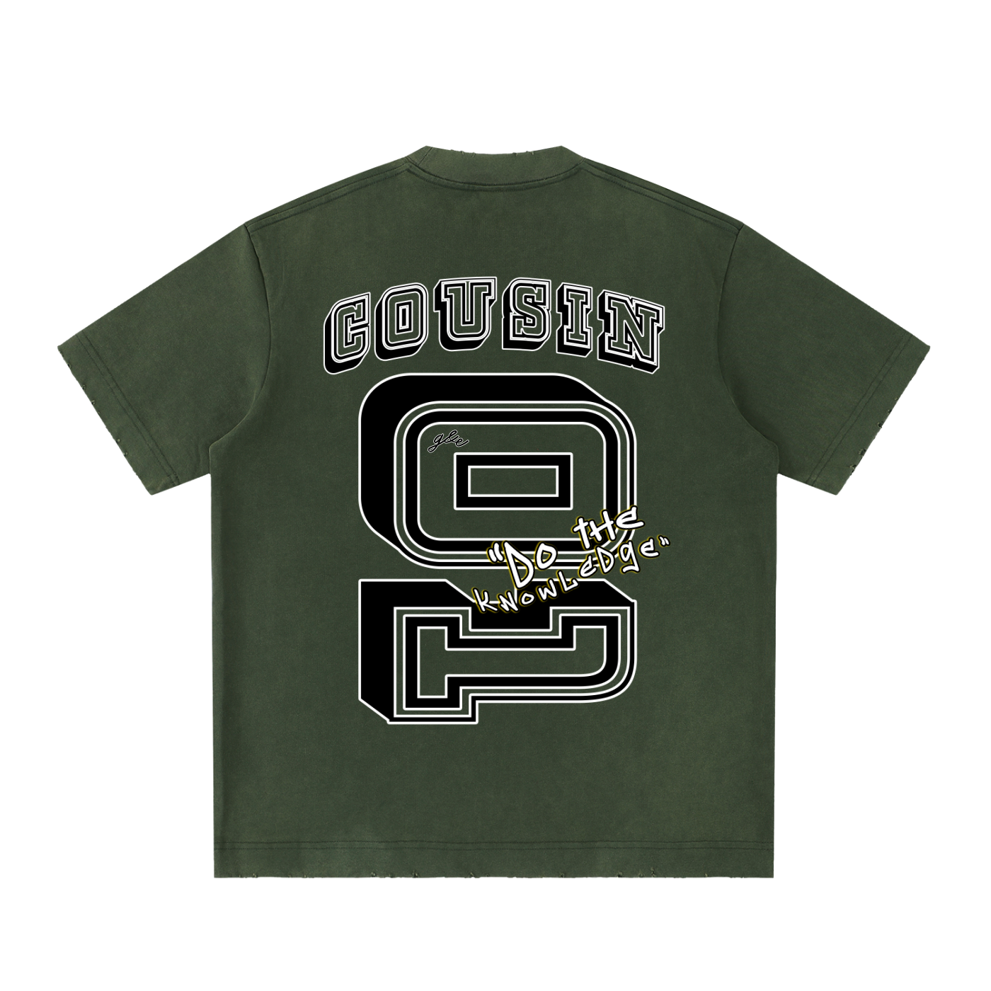 G&E U - Vintage Washed Frayed Tee
