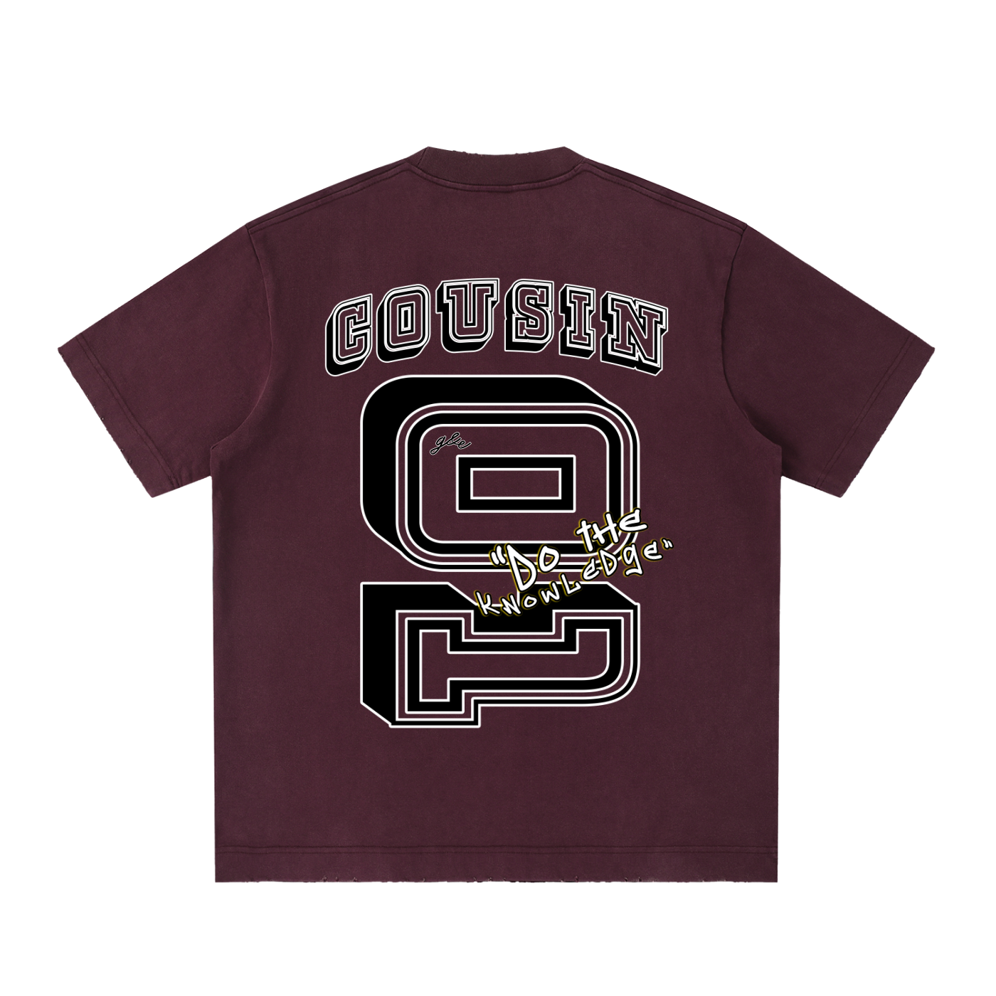 G&E U - Vintage Washed Frayed Tee