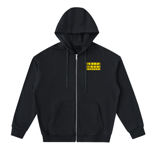 G&E Worldwide - Drop-Shoulder Zip Up Hoodie