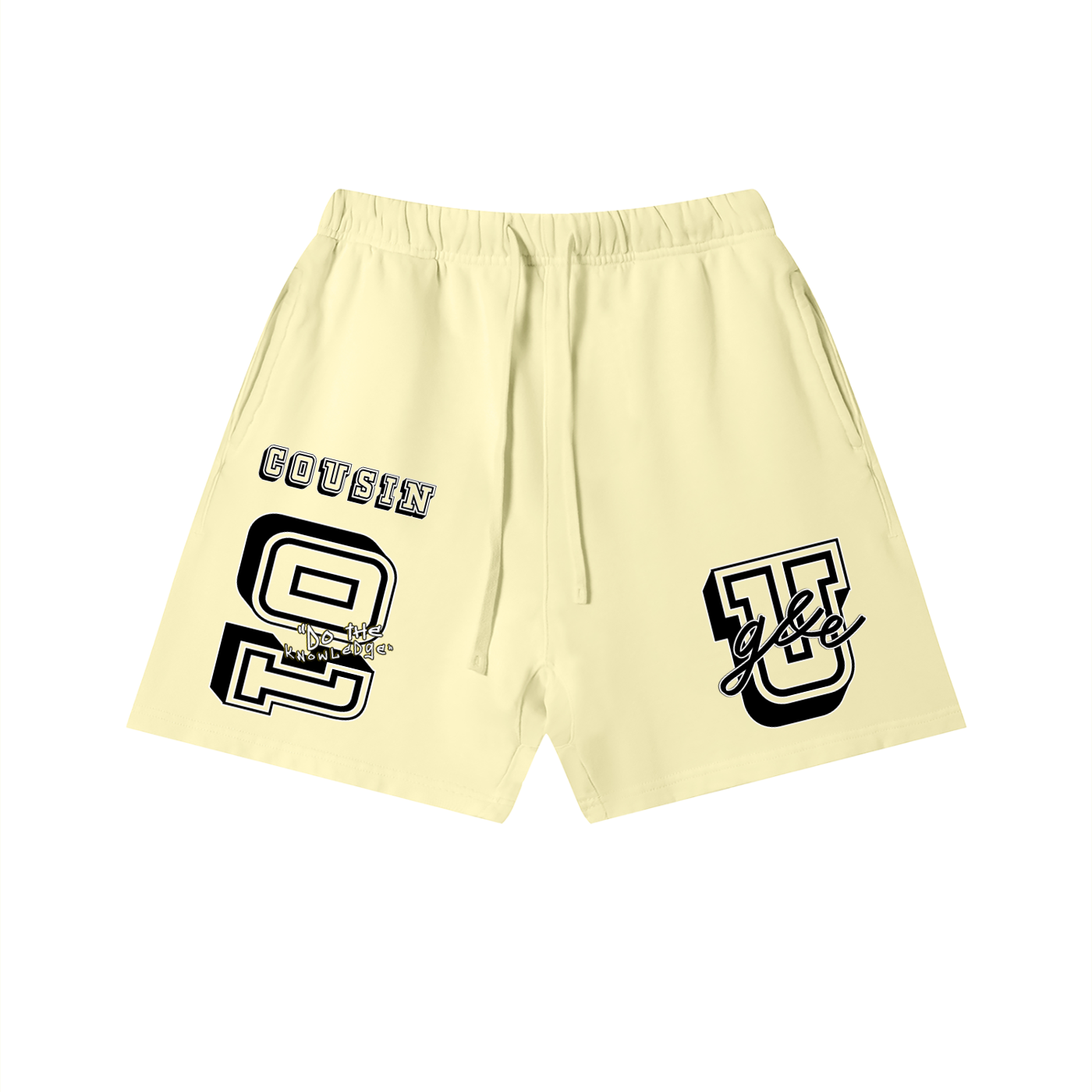 G&E U -Snow Faded Cotton Shorts