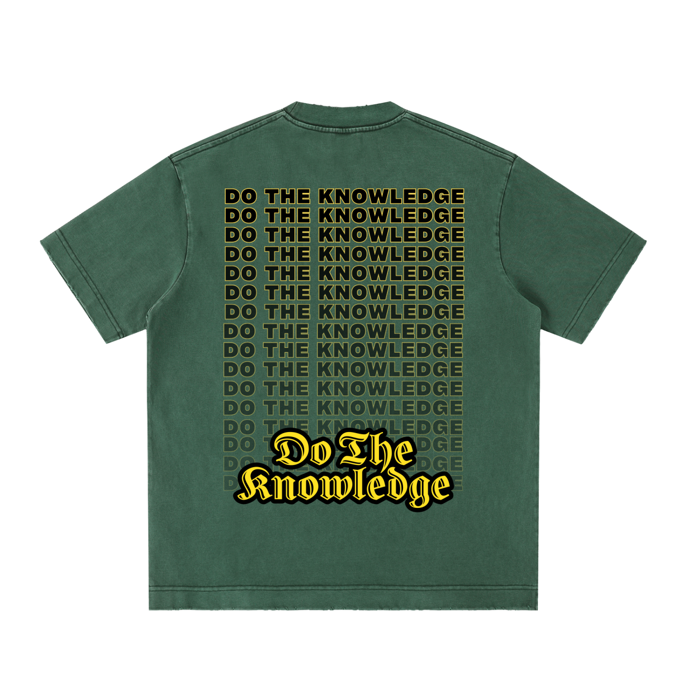 Do The Knowledge - Vintage Washed Frayed Tee