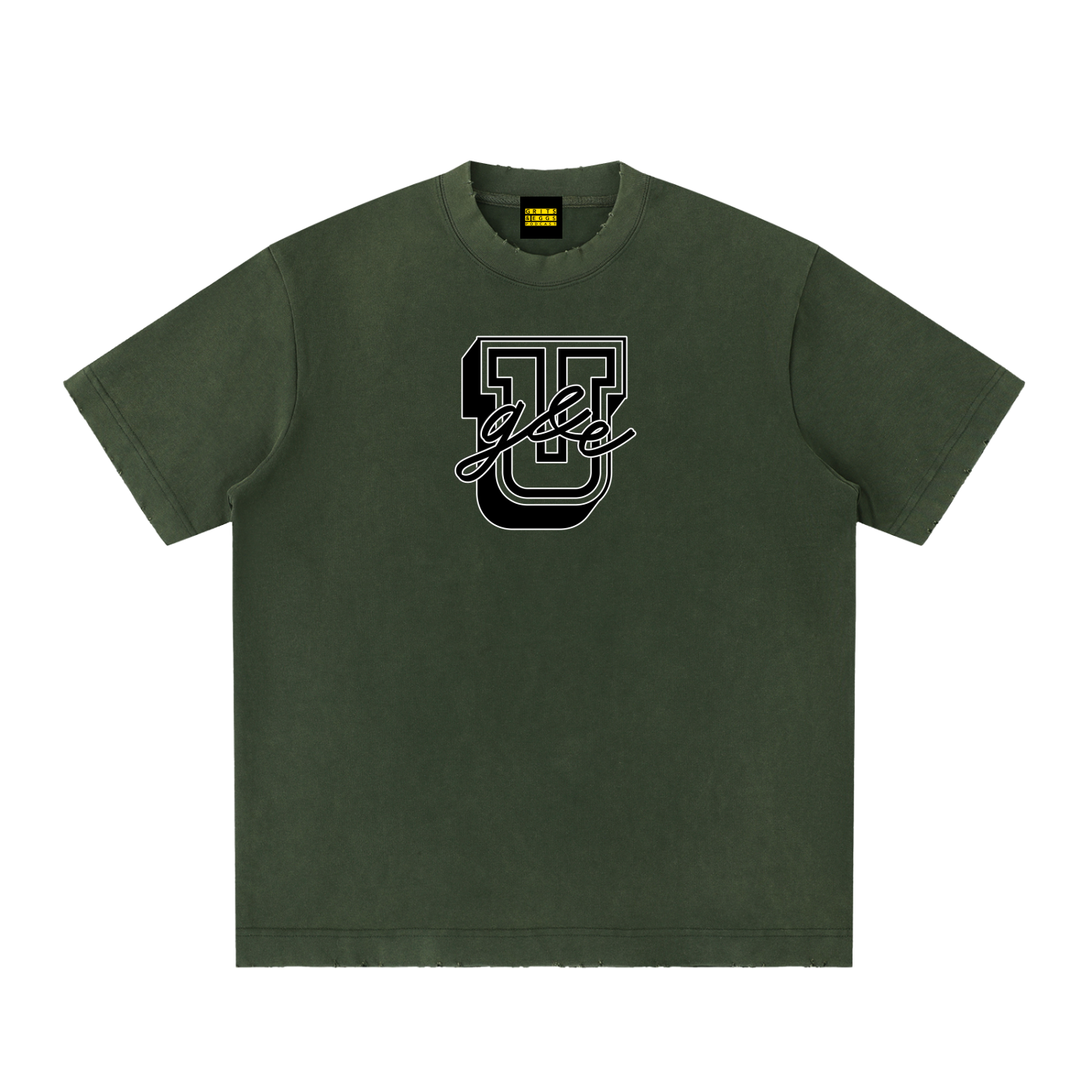 G&E U - Vintage Washed Frayed Tee