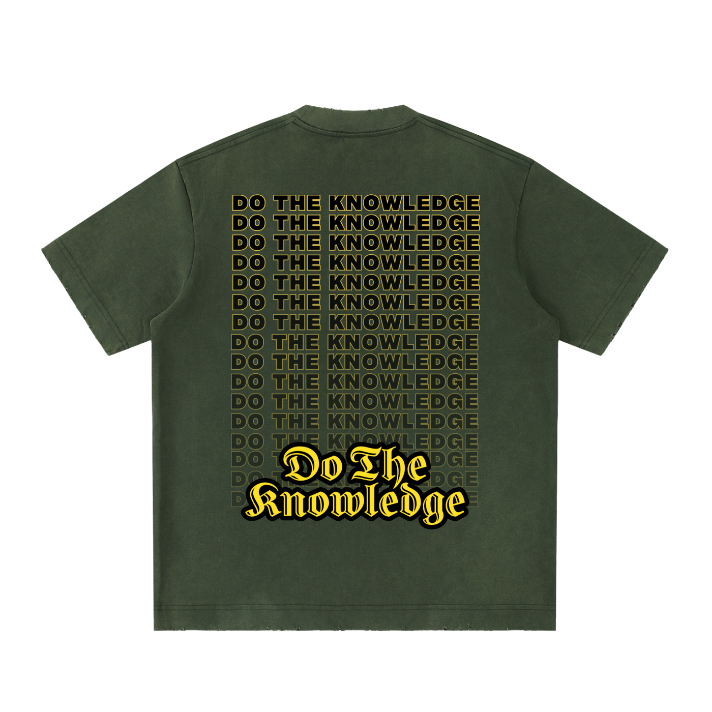 Do The Knowledge - Vintage Washed Frayed Tee