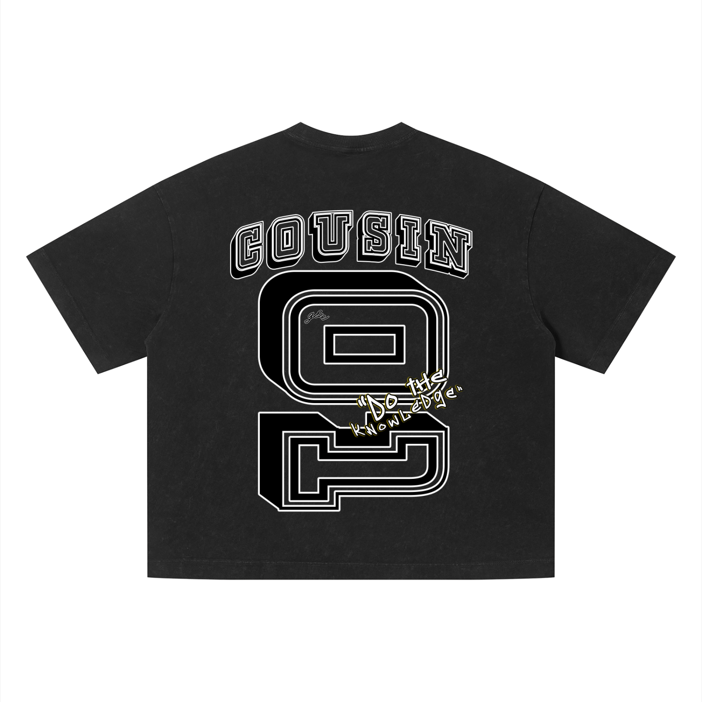 G&E U  - Snow Faded Boxy Tee