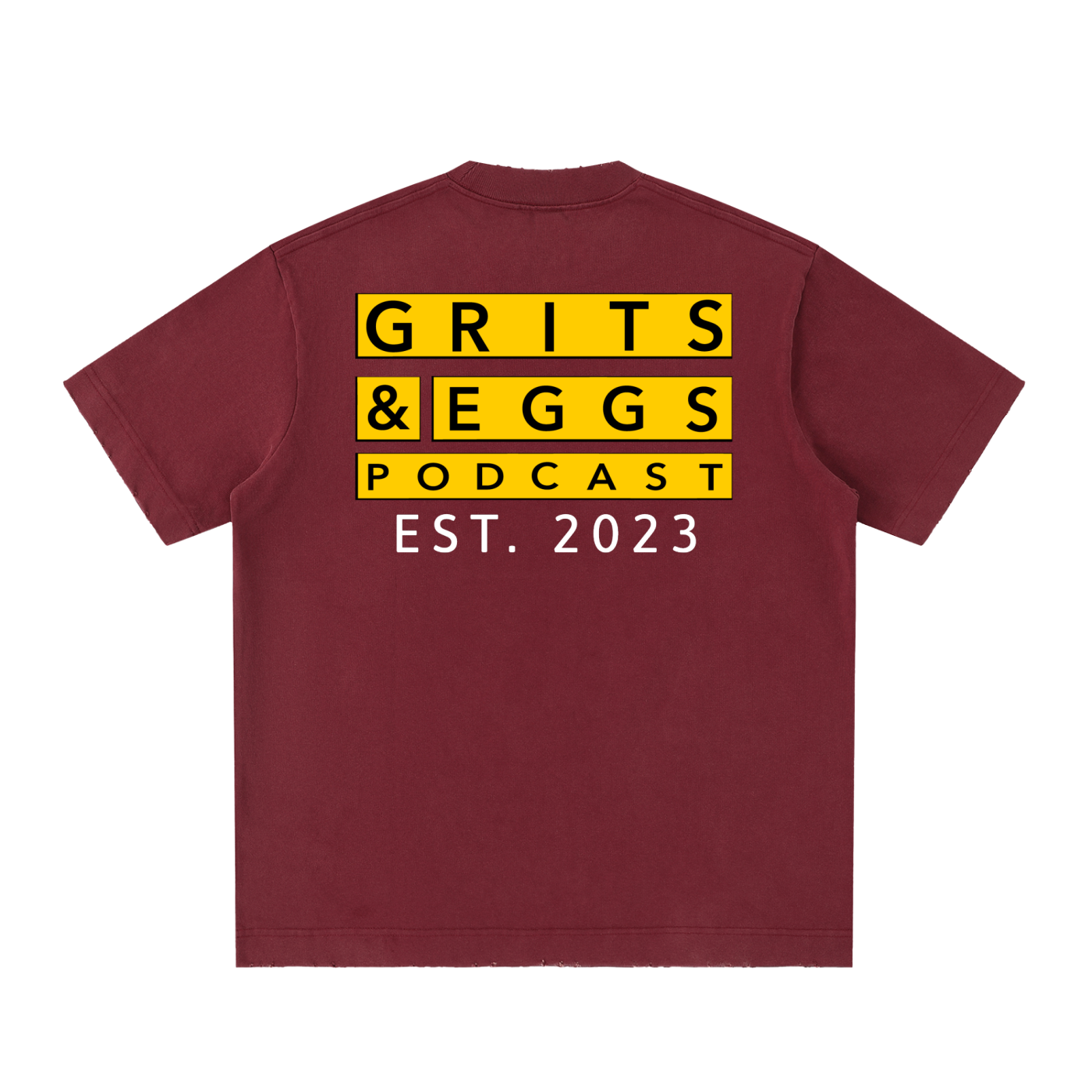 Signature Logo - Vintage Washed Frayed Tee