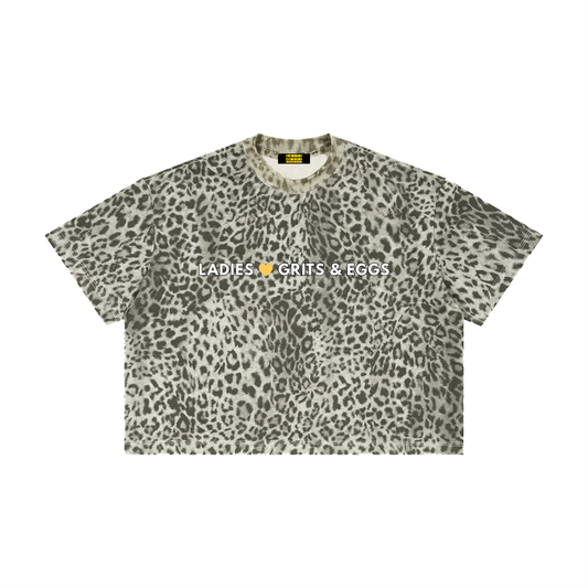 LLG&E Leopard Cropped Tee