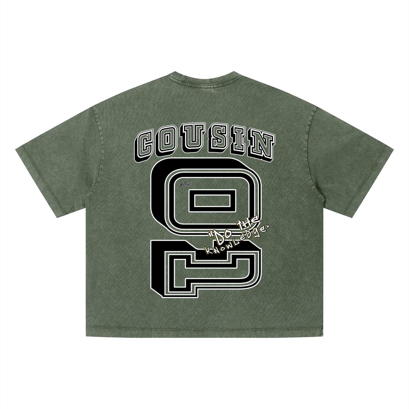 G&E U  - Snow Faded Boxy Tee