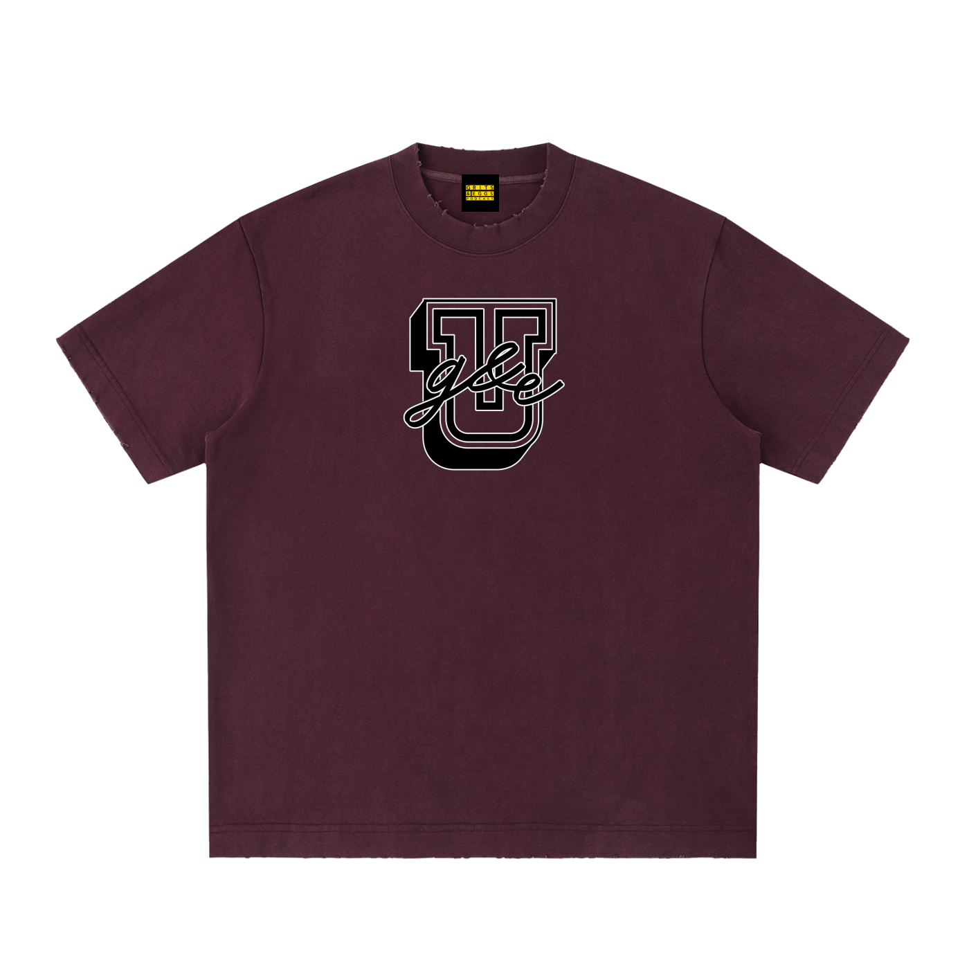 G&E U - Vintage Washed Frayed Tee