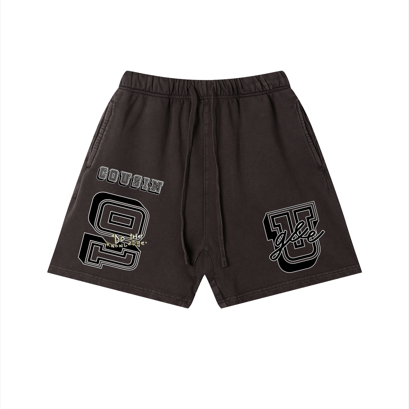 G&E U -Snow Faded Cotton Shorts