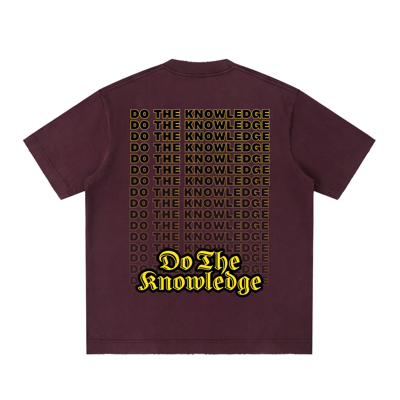 Do The Knowledge - Vintage Washed Frayed Tee
