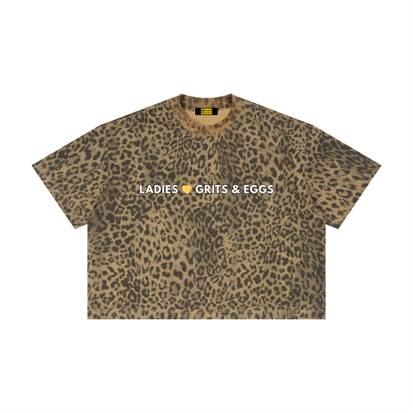 LLG&E Leopard Cropped Tee