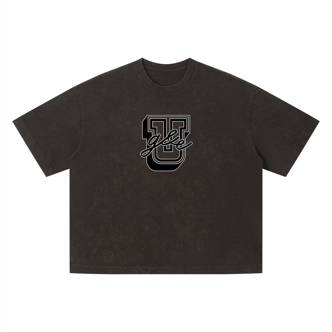G&E U  - Snow Faded Boxy Tee
